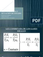 Ley Combinada y Ecuación de Estado