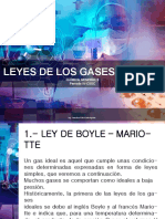 Leyes de Boyle, Charles y Gay Lussac.