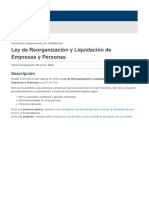 Ley de Reorganización y Liquidación de Empresas y Personas