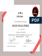 Diploma de Pestañas Diana