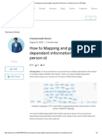 How To Mapping and Get Multiple Dependent Information On Behalf Person Id