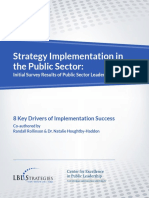 Strategy Implementation in The Public Sector:: 8 Key Drivers of Implementation Success