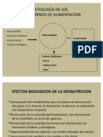 ETIOLOGÍA DE LOS Trastornos Alimenticios