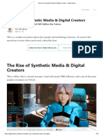 The Rise of Synthetic Media & Digital Creators - Digital Native