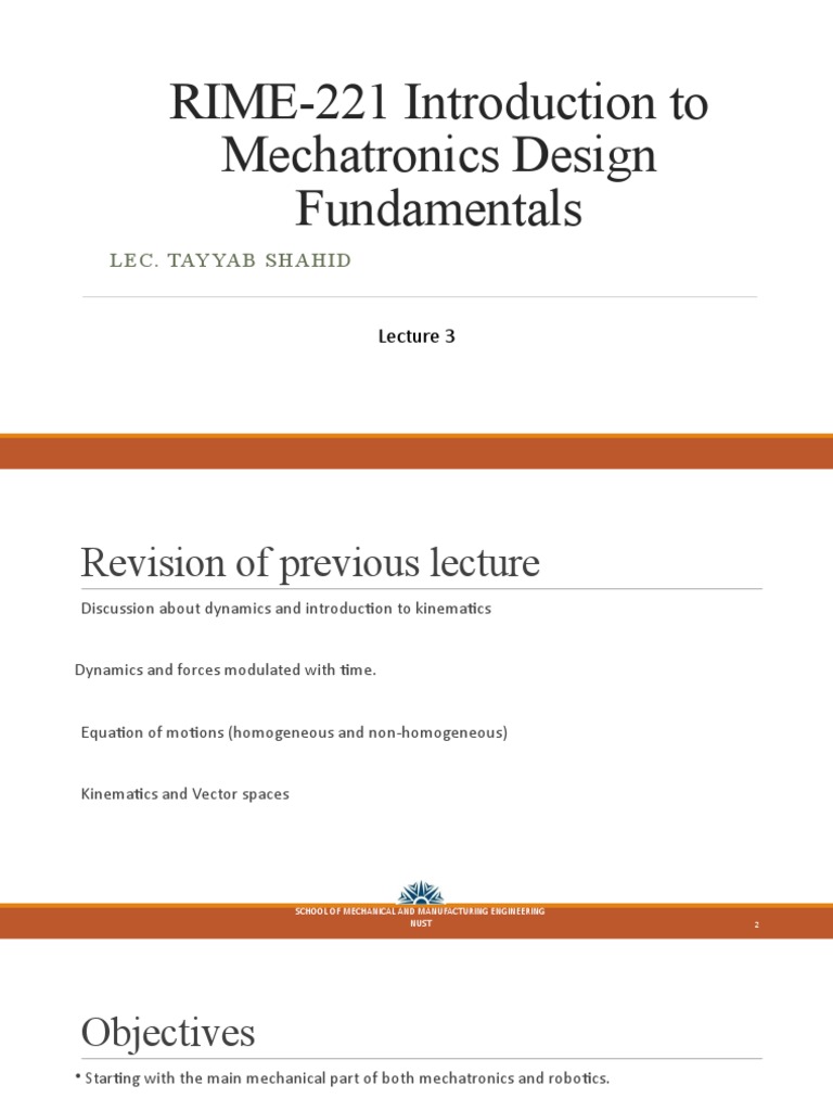 Lecture 3 Kinematics And Robotics Pdf Kinematics Geometry
