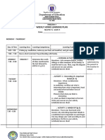 Department of Education: Weekly Home Learning Plan