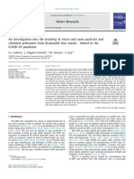 An Investigation Into The Leaching of Micro and Nano Particles and Chemical Pollutants From Disposable Face Masks - Linked To The COVID-19 Pandemic