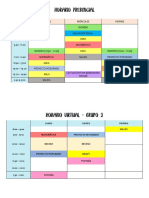 Horario Grupo 2 - 3B - 1 - 19841794