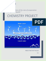 Chemistry Project For Class 11