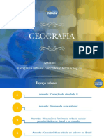 Geografia urbana: conceitos e terminologias