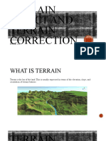 Terrain Effect and Terrain Correction: Archibald F. Dilanco Bsge 2A