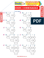 Operaciones Combinadas de Suma y Resta para Primer Grado de Primaria