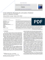 A New Method For Determining The Acid Number of Biodiesel Based On Coulometric Titration