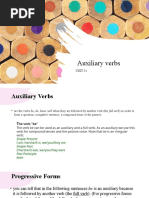 Auxiliary Verbs Unit 51