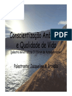 Conscientização Ambiental e Qualidade de Vida