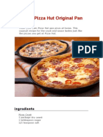 Copycat Pizza Hut Original Pan Pizza: Ingredients