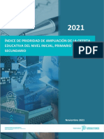 Indice de Prioridad de Ampliacion de La Oferta Educativa Del Nivel Inicial Primario y Secundario