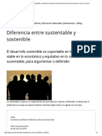 Diferencia Entre Sustentable y Sostenible