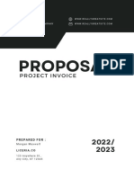 Minimalist Project Invoice Proposal