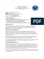 ECON. 3 National Income Analysis by GROUP 1 - CANJA - PAGUNSAN BSA 2A - FINAL