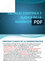 Escuelas Cientifica Y Clasica de La Administracion