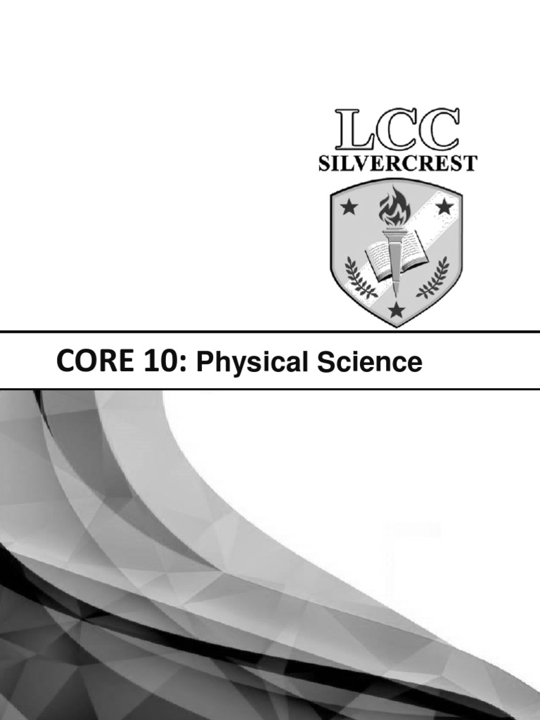 CORE 10:: Physical Science | Download Free PDF | Chemical Compounds ...