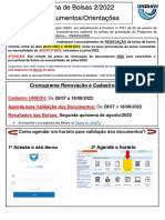 Bolsas UNIEDU 2022: Cronograma, documentos e orientações