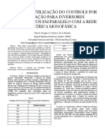 019 - Análise de Utilização Do Controle Por Inclinação para Inversores Fotovoltaicos em Paralelo Com A Rede Elétrica Monofásica