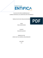 Ensayo - Modelo Político de Oma de Decisiones - López Casavilca Miguel Angel Fernando