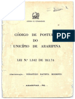 Código de Postura do Município de Araripina