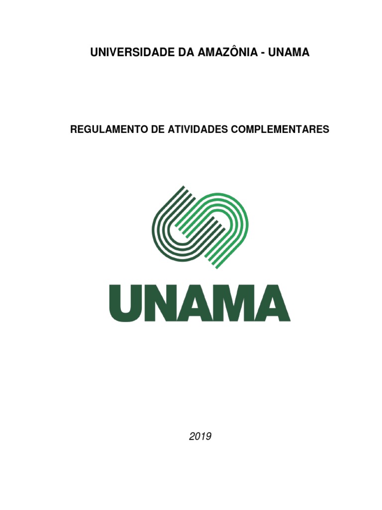 Regulamento de Atividades Complementares UNAMA | PDF | Pós-graduação