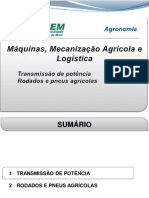 Transmissão de potência e rodados agrícolas