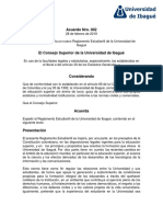 Acuerdo No. 002 Del 28 de Febrero de 2019 - Reglamento Estudiantil