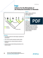 Phylogenomic Evidence For The Monophyly of Bryophytes and The Reductive Evolution of Stomata