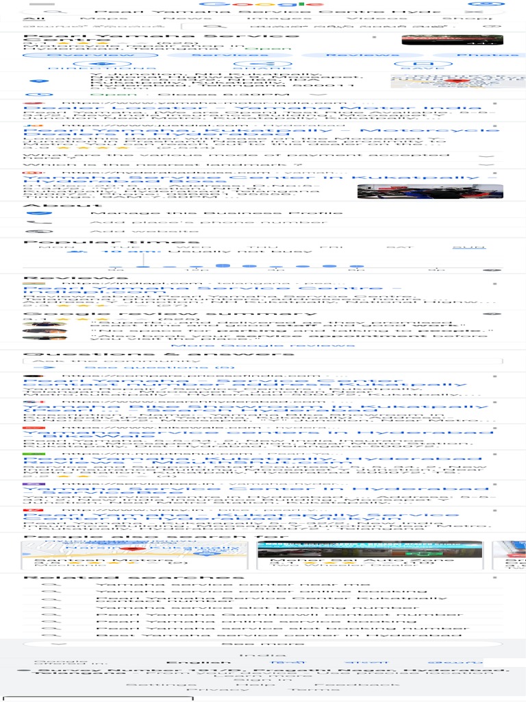 yamaha showroom kukatpally