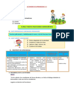 D5 A2 Sesion Suma y Resta Fracciones Homogéneas