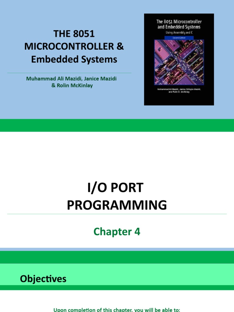 I/O Port Programming of the 8051 Microcontroller PDF Input/Output