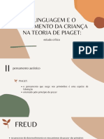 O pensamento autístico e egocêntrico na teoria de Piaget e Bleuler sobre o desenvolvimento infantil