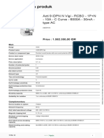 Lembar Data Produk: Acti 9 iDPN N Vigi - RCBO - 1P+N - 10A - C Curve - 6000A - 30ma - Type AC