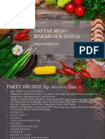 Daftar Menu Makanan & Harga