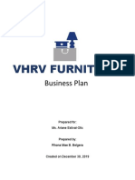 VHRV Furniture: Business Plan