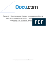 Pediatria Resumenes de Diversas Patologias de Sistema Respiratorio Digestivo Urinario Pediatria Salud y Enfermedad Del Nino y Del Adolescente