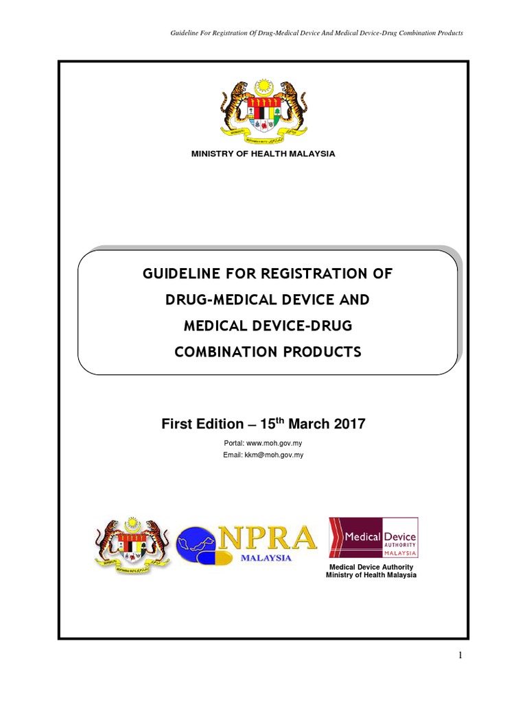 Malaysia Drug-Medical Device Registration Guide | PDF | Medical Device ...