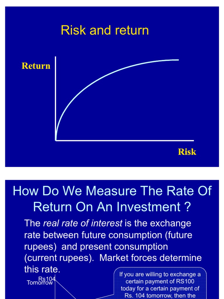 Risk and Return | PDF | Financial Risk | Beta (Finance)