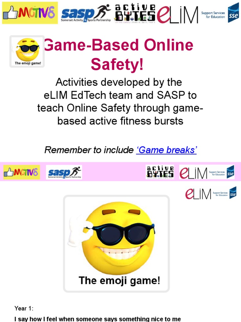 Game Based Online Safety Emoji Game PDF