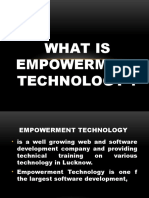 What Is Empowerment Technology ?