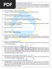 Interview - Questions - Workday HCM FAQ'S by L9GS