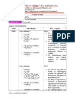 Course Outline Grade 10 Filipino