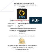 Industrial Practical Training Report (Telecommunication)