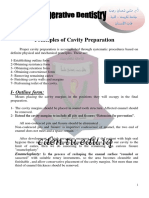 Principles of Cavity Preparation: I-Outline Form